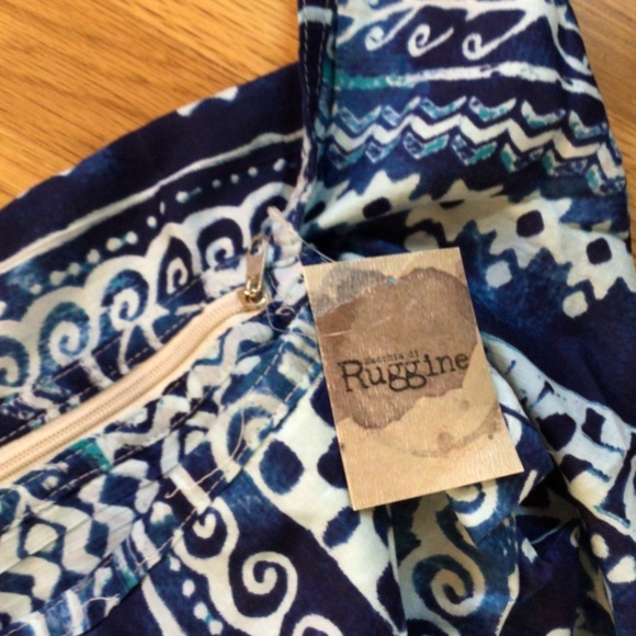 🔆HP💝Macchiato Di Ruggine Boho oversized Bag blue - Picture 4 of 6